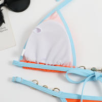 Nuevo traje de baño 2025: traje de baño bikini sexy de color sólido para mujer - details 9