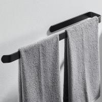 Gancho para Toallas de Aluminio Resistente a Óxido Montado en la Pared Estilo Hotel Contemporáneo - details 1
