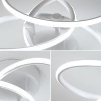 Lámpara de Techo LED para Sala de Estar, Luz creativa de Flores acrílicas, 38W, 4500LM, 6500K - details 3