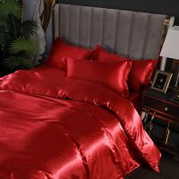 Juego de Ropa de Cama de Seda de Lujo con Funda de Edredón y Juego de Línea de Cama para Soltero Doble King Tamaño Diseño de Juego de Cama por Diseñador - details 0
