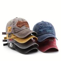 6 gorras de béisbol "SIEMPRE" - Algodón transpirable, ajuste ajustable, elegantes sombreros para el sol en colores surtidos para senderismo y viajes - details 0