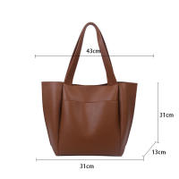 Bolso de hombro de gran capacidad para mujer, bolsos de cuero PU de alta calidad, bolso de mano Retro femenino - details 19
