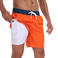 Ropa de baño de hombre de secado rápido Traje de baño de playa con forro de compresión Retráctil - details 1
