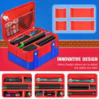 Bolsa de almacenamiento grande para Nintendo Switch, estuche protector de transporte de viaje para consola OLED Pro, accesorios para Switch - details 8