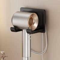 Soporte ajustable para montar en la pared, estante de almacenamiento para secador de pelo resistente y sin perforaciones, soporte para secador de pelo a prueba de herrumbre de aleación de aluminio - details 7