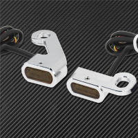 Intermitente LED ámbar para motocicleta, luz de marcha para Harley Touring Electra Glide Road Glide 09-17, Softail Slim FLS, 2 uds. - details 34