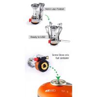 Estufa de Camping Ultraligera Mini Estufa de Gas con Utensilios de Cocina Plegables - details 11