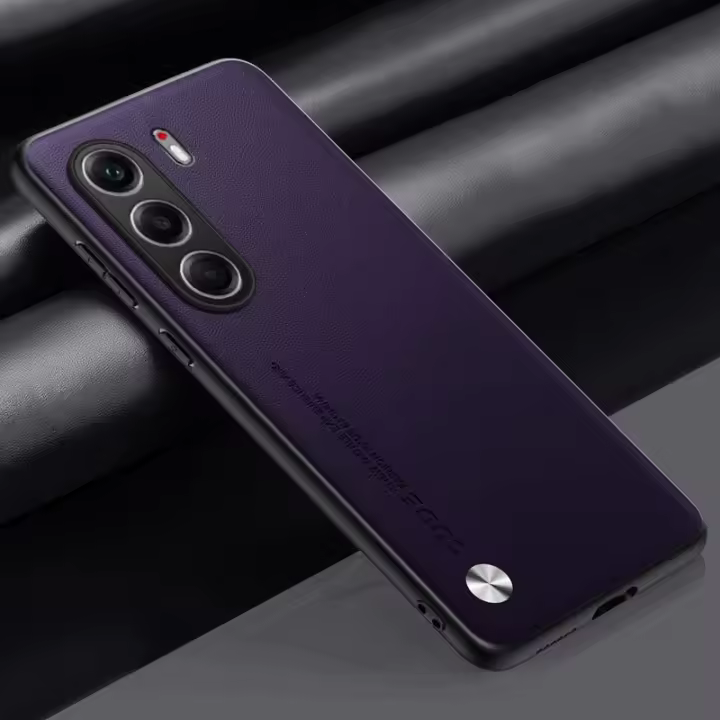 Funda de lujo de cuero PU para Tecno Camon 40 Pro 4g Cubierta trasera de silicona mate - 1
