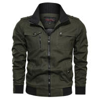 Chaqueta Bomber de Moda para Hombres Primavera Otoño 2025 Ajuste Delgado Material de Algodón - details 6