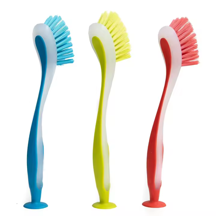 cepillo de limpieza,Cleaning brush--Red [1] + Green [1] + Yellow [1] - 1