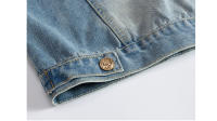 Chaqueta de Denim para Hombres Primavera-Otoño Moda Callejera de Algodón Estilo Biker Retro - details 10