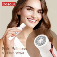 Maquinilla de afeitar eléctrica recargable 4 en 1 para mujer, recortadora de pelo para cara indolora, nariz, cejas, Barba, bigote, brazo, pierna - details 3