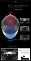 Motocicleta de doble lente con visera solar interna, ajustable para todos, con casco de cara completo montado - details 4