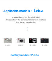 HQIX-cargador de batería para cámara Leica, D-LUX4, D-LUX3, D-LUX2, C-LUX1, BP-DC4 - details 6