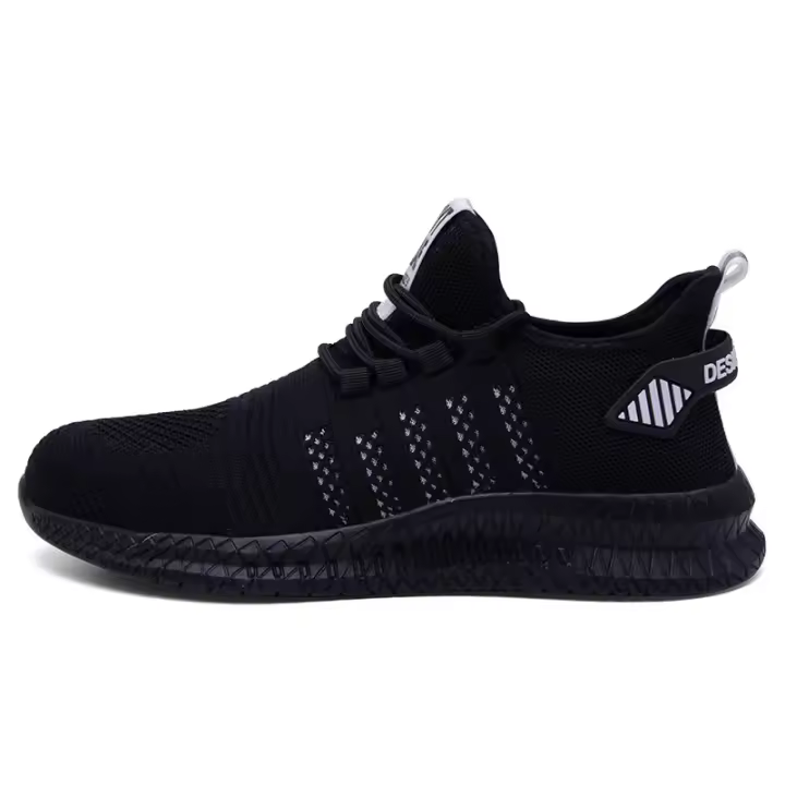 Zapatos de seguridad de trabajo antideslizantes, impermeables, antirotura de acero, punzón en el dedo del pie, botas de trabajo ligeras, zapatillas deportivas de moda para hombres y mujeres - 1