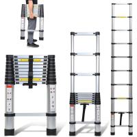 Escalera Telescópica de Aluminio Extensible, Antideslizante, Multiusos Carga de 150kg - details 21