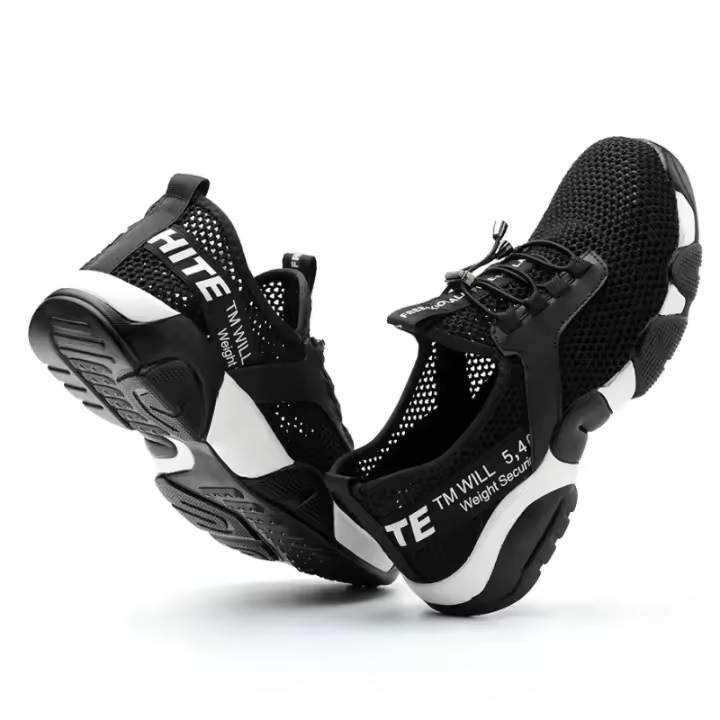 Zapatillas de deporte de trabajo, zapatos de seguridad para hombres, zapatos de trabajo de acero del dedo del pie, botas de seguridad, zapatos de hombres, anti-punción de trabajo, kevlar de verano - 1
