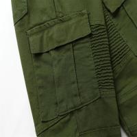 Pantalones vaqueros azules para hombre estilo motociclista pantalones desgastados carga militar moda - details 8