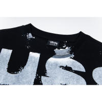 Camiseta Deportiva de Algodón Puro para Hombres Cuello Redondo, Estampado Delantero, Estilo Básico Casual, Artículo de Zapatillas y Ropa Deportiva - details 2
