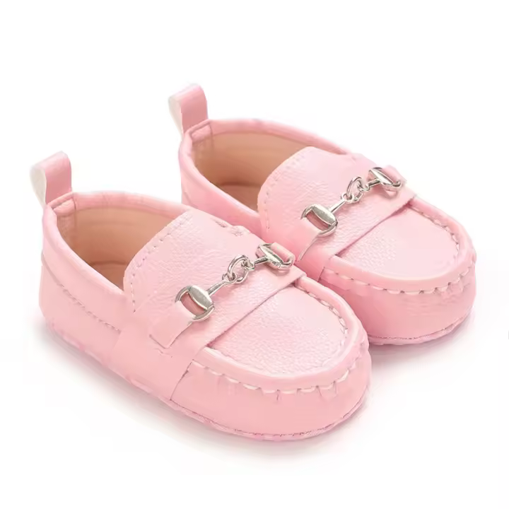 Zapatos mocasines informales sin cordones para bebés, zapatos planos antideslizantes ligeros y cómodos para caminar en interiores y exteriores - 1
