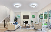Goeco Plafón LED de 32W Aluminio, Luz Blanca Fría de 6500K, Iluminación Interior para Sala de Estar, Dormitorio - details 0