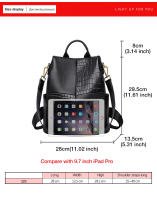 FOXER Mochila de cuero para mujer, bolso de viaje clásico para mujer - details 8