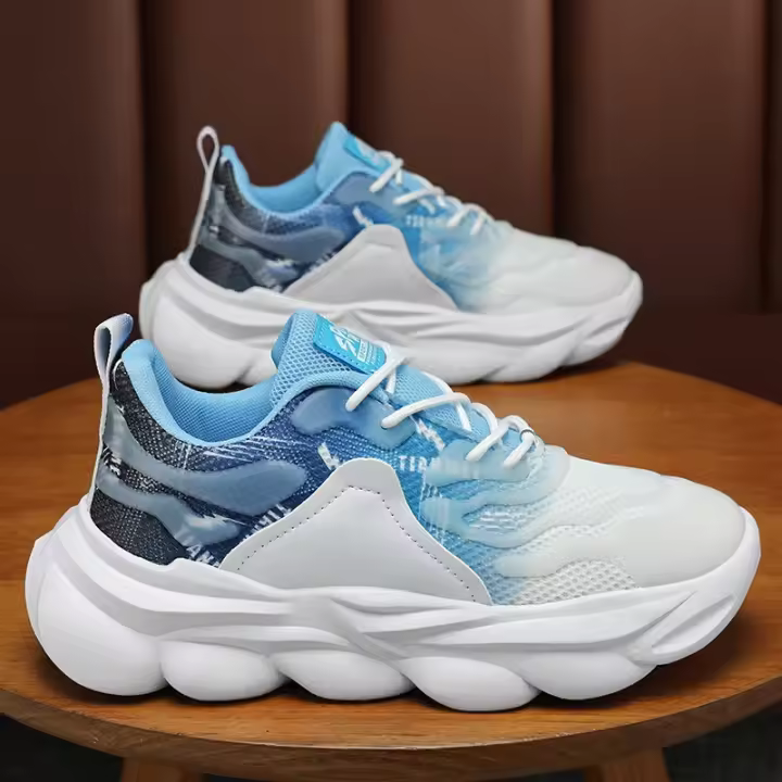 Zapatillas de correr para hombre, deportivas, antideslizantes y amortiguadoras, resistentes al desgaste, de caña baja - 1
