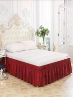 Falda De Cama Elástica De Color Puro, Suministros De Ropa De Cama Suave Para La Cama, 1 unidad - details 11