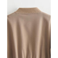 BUNO-novedad de verano, producto, moda para mujer, Chaqueta corta de manga larga con cuello levantado Simple, abrigo, pantalones sueltos, conjunto informal - details 12