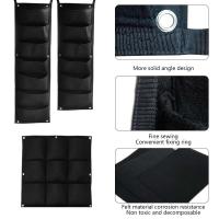 7 bolsas verticales, colgante de pared de tela de fieltro, ETA de jardín al aire libre, contenedor para plantar flores y verduras - details 5