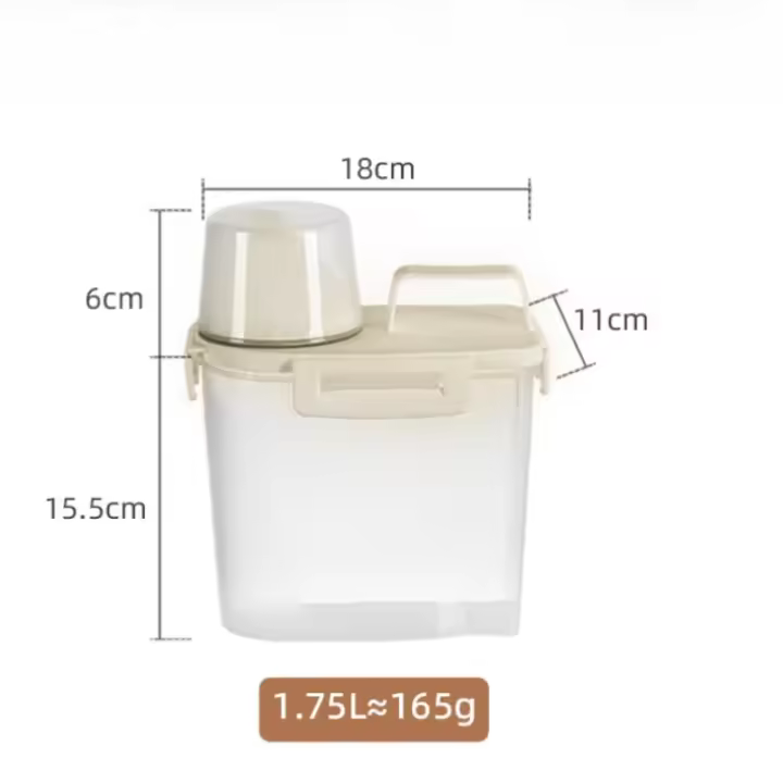 Caja de Alimentos para Perros a Prueba de Humedad y Fugas Ideal para Alimentos y Snacks de Mascotas - 1