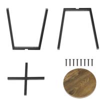 2 unids/set sillas de comedor taburete de cocina de estilo Industrial con patas de Metal para comedor sala de estar restaurante cafetería Pub - details 2