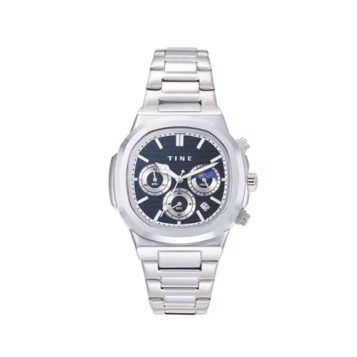 Reloj para Hombre Diseño Nórdico Cronógrafo de 3 Eje, Cuarzo Miyota Japonés, Cristal Reforzado, Brillo Nocturno, Resistente al Agua 30M Estilo Elegante para Oficina y Diario - 1