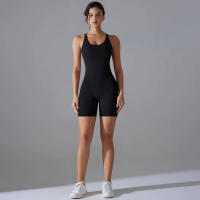 Hamidou-Conjunto de Yoga con espalda descubierta para mujer, Body de Fitness de alta elasticidad, ropa de gimnasio deportiva, Top corto de Fitness, Shockpro - details 13