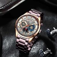 Reloj de Cuarzo de Lujo para Hombres CURREN 8391 Correa de Cuero Automático Moda Deportiva y Ocio - details 23