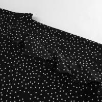 Vestido francés con volantes y cuello en V, manga abombada, estampado de puntos, novedad de verano, moda para mujer - details 19