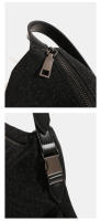 Bolso de mano de mezclilla de gran capacidad para mujer, nuevo bolso de viaje de cercanía versátil, bolso bandolera. - details 11