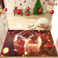 Decorativo Navidad Alfombra, Antideslizante, Felpudo de Navidad de Entrada, Alfombras Absorbente de Navidad, Navidad Felpudo, Alfombra de Decoración de Navidad para Salón Baño - details 1