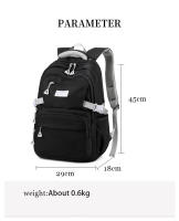 Mochila escolar para chicas adolescentes, morral sencillo de color sólido para mujer, morral escolar juvenil - details 9