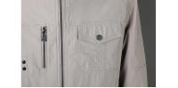 Chaqueta Ligera de Primavera para Hombres Ajuste Delgado, Corte Casual, Material de Poliéster, Cierre de Cremallera, Ideal para Trabajo y Uso al Aire Libre - details 12