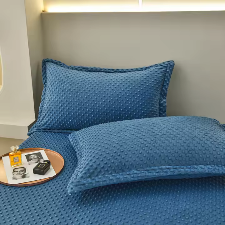 Bonenjoy-funda de almohada de terciopelo cálido, Fundas de cojín de Color sólido, 2 piezas, rectangular, 48x74cm - 1