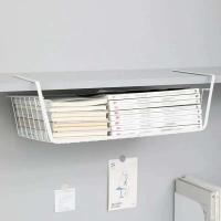 Estante decorativo perforado multifuncional, cesta inferior de hierro, cesta de alambre colgante para baño y cocina - details 4