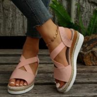 Sandalias de tacón de cuña de verano para mujer - details 2