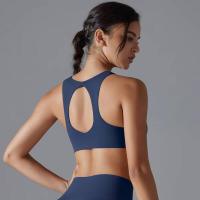 Chaleco de nailon de color sólido para yoga para mujer, sujetador deportivo transpirable, secado rápido - details 8