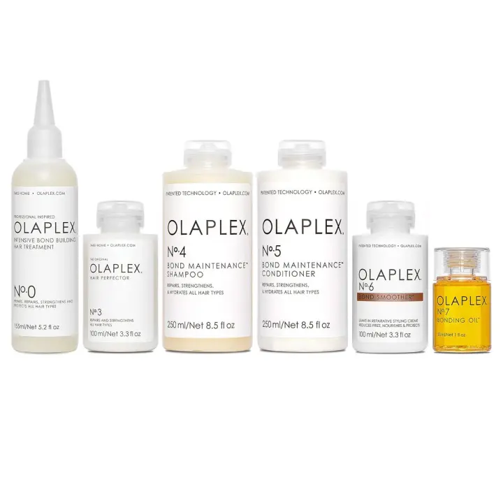 Kit de sistema de reparación completo Olaplex: No. 0, 3, 4, 5, 6, 7, Construcción de enlaces intensivos, fortalece, repara, hidrata y controla - 1