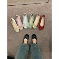 De suela plana solo zapatos femeninos primavera y otoño hadas viento un pedal arco de suela suave cabeza redonda poco profunda boca beanie zapatos ballet solo zapatos - details 7