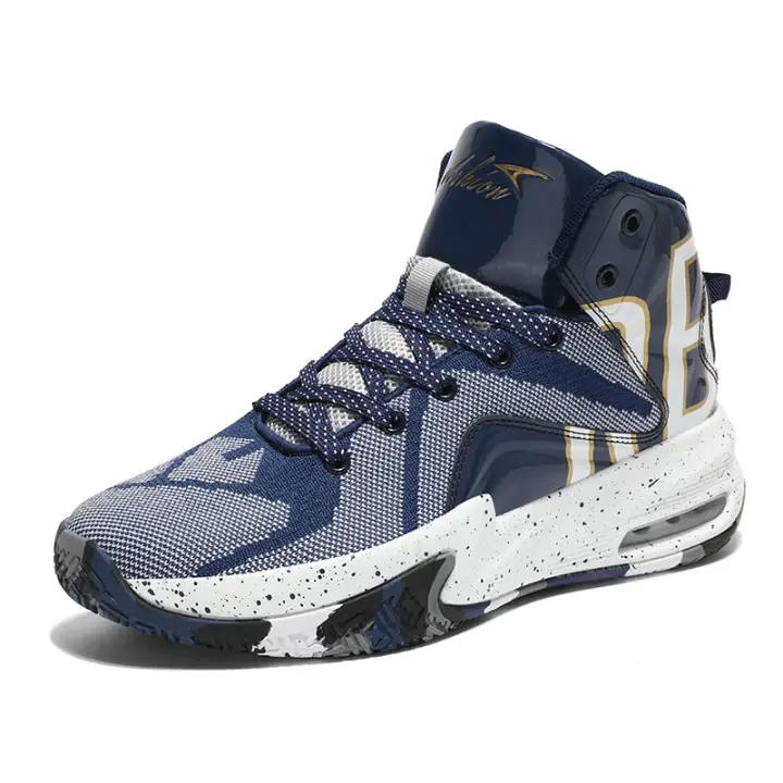 Zapatos de baloncesto con cojín de aire de alta calidad para hombres, botas de baloncesto para niños, zapatillas transpirables - 1