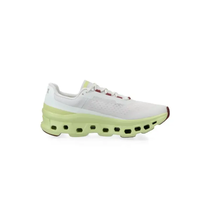 Zapatillas On Running Cloudmonster Frost Acacia - Blanco y Lima - 1