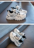 Zapatillas para niños 2025 primavera y otoño nuevas zapatillas para niños malla transpirable media y vieja botones giratorios para niños marea para niña. - details 6