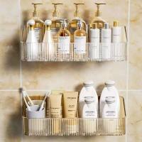 Soporte de iluminación para cosméticos instalado en la pared de la esquina, organizador de plástico, accesorios de baño no requieren perforación - details 1